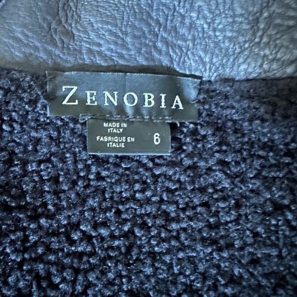 Zenobia Shearling Jacket. Size 6 Black - Picture 2 of 3